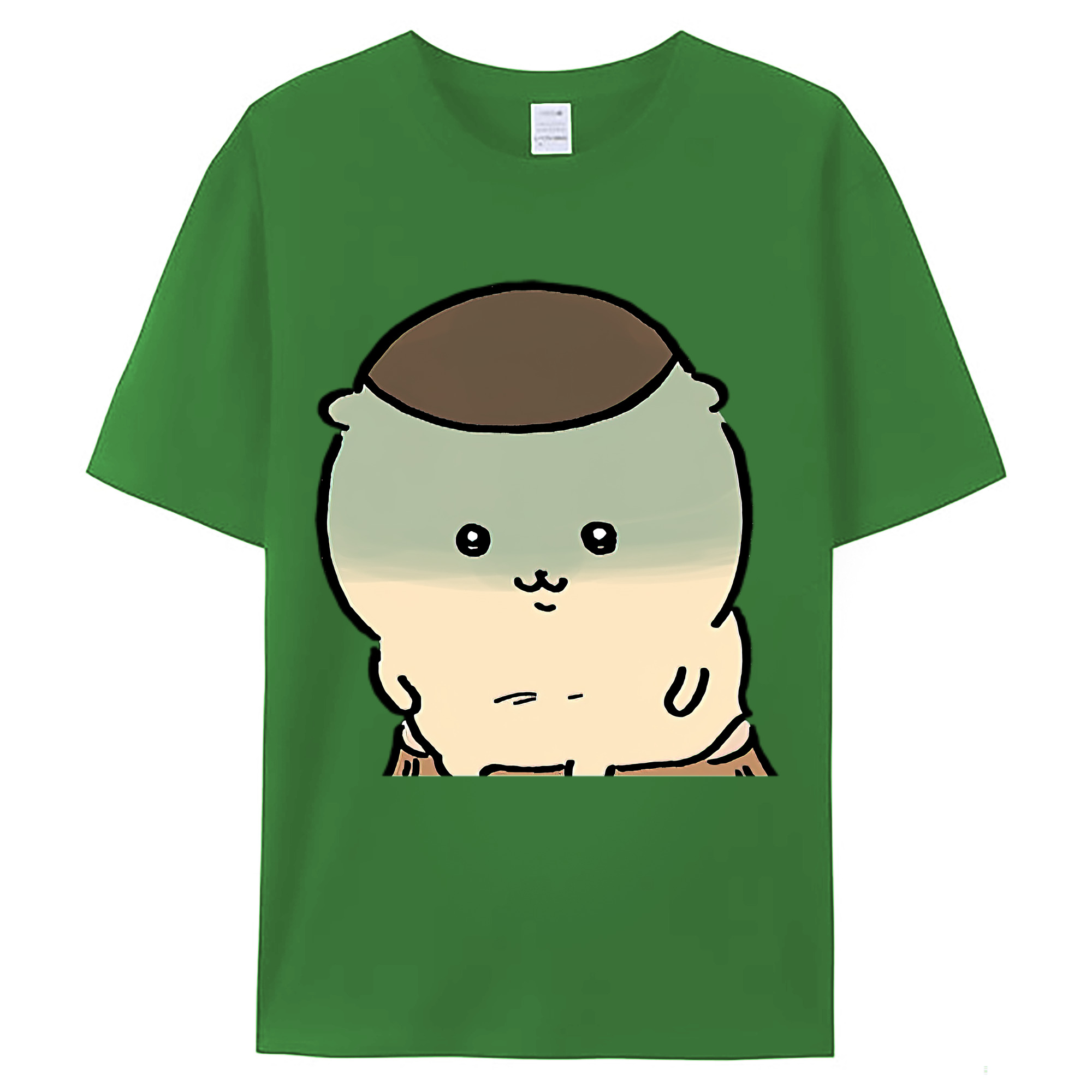 （画像用） ちいかわ くりまんじゅう Chii-kawa kuri manjū レディースカジュアルプリントTシャツ（綿100％）